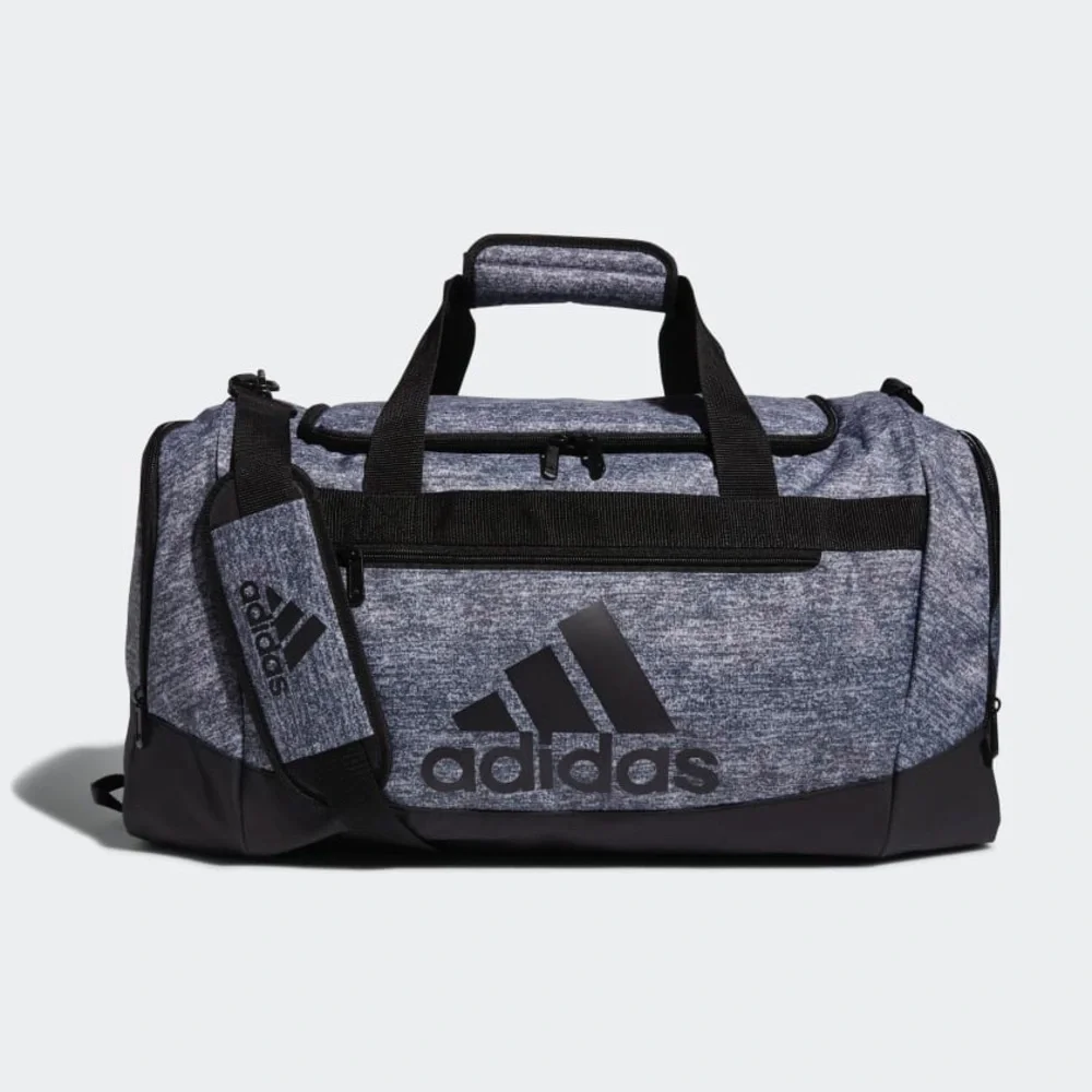 Adidas Black and Gray Duffel Bag with Sporty Design